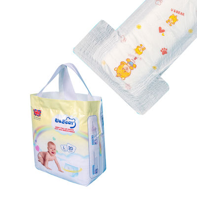 360 Elastyczny pas Pull Up Baby Diaper Fluff Pulp Jednorazowe spodnie treningowe
